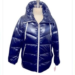 Kate Spade Midnight Blue Down Coat Women’s Size Medium NWT